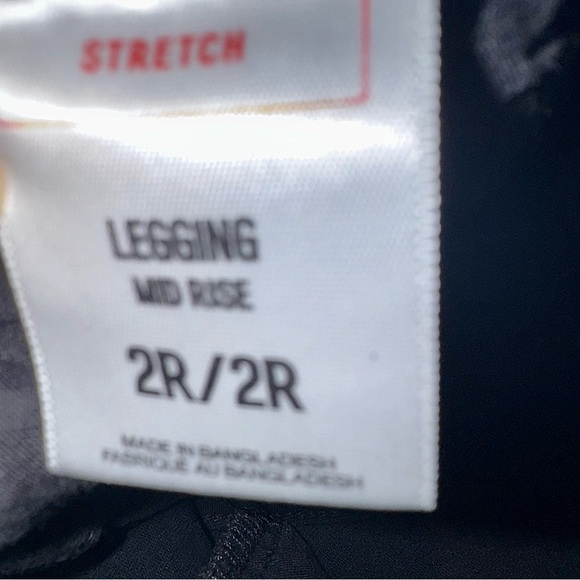 Express Black Distressed Legging High Rise Stretch Denim Size 2R - Picture 7 of 12